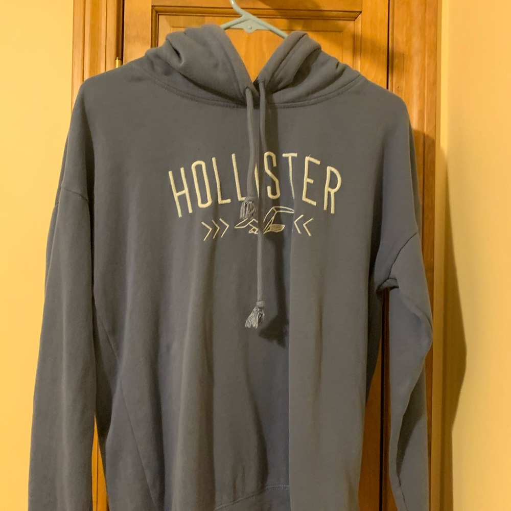 Blue hoodie